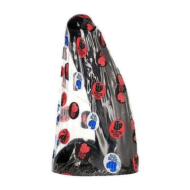 Dildo All Black Venato Morbido e Flessibile per Piacere Duale